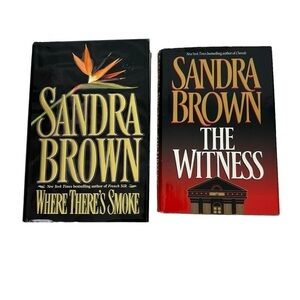 Sandra Brown Fiction Books/Novels Lot/2 Hardcover Dust Cover Thriller/Romance